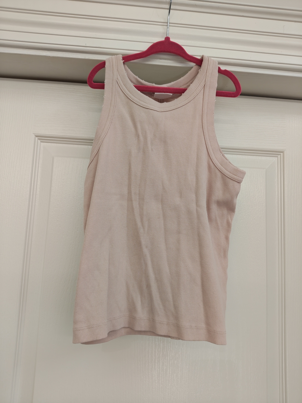 Zara Kids Ribbed Tank Top - Pale Pink